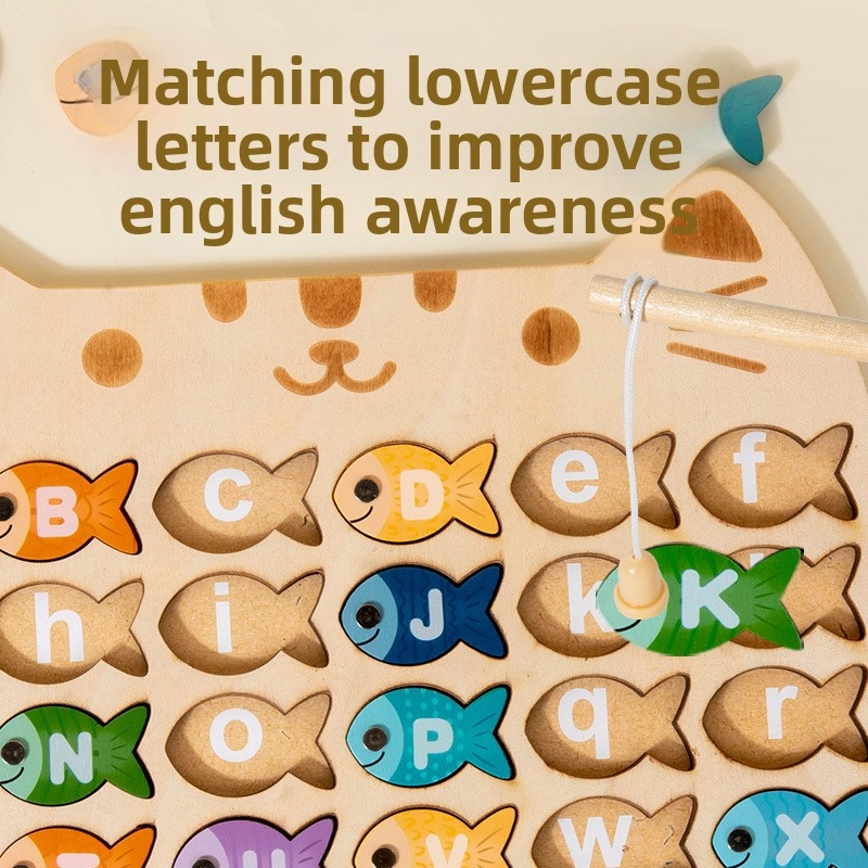 Abc Kids Early Education - Ahşap Manyetik Balık Tutma Oyunu Çocuklar