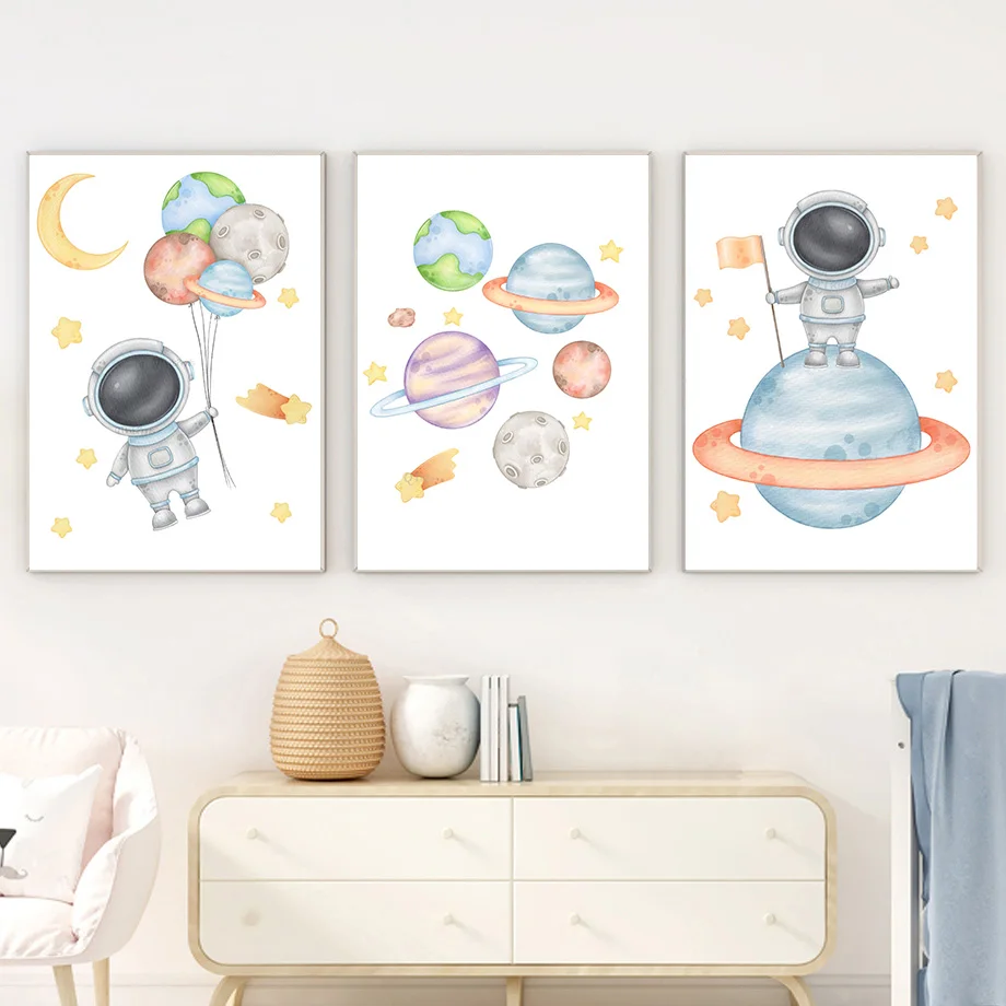 Kids Education Name - 1 Adet--Kişiye Özel İsimli Roket Astronot