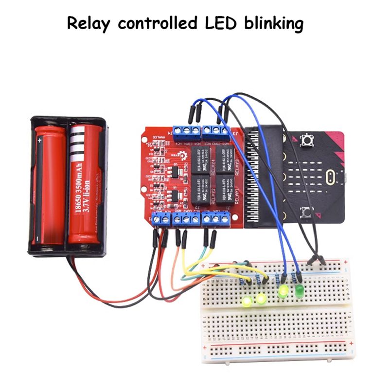A40I Microbit 4 Kanal Röle Mod - Kids Education Channel incelemesi ve fiyatı