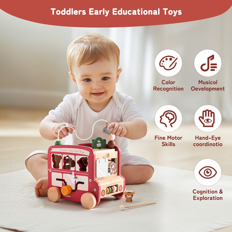 Ahşap Otobüs Oyuncak Özel İsim - Kids Education Name incelemesi ve fiyatı