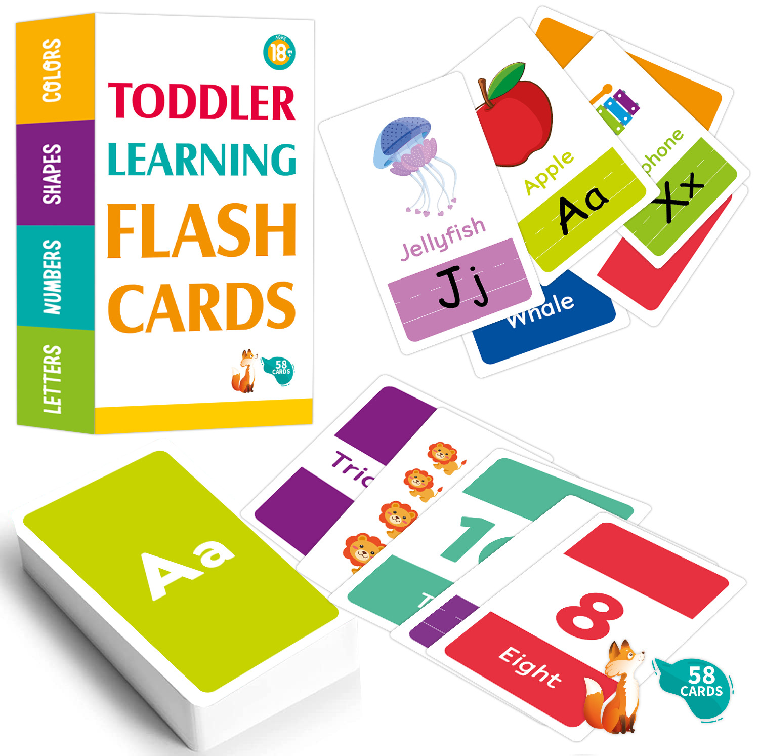 58 adet ABC alfabe Flashcards  - Abc Kids Early Education incelemesi ve fiyatı